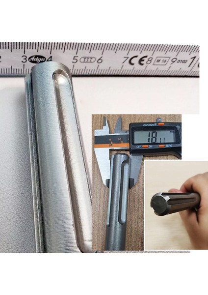 Sds Max Şaftlı Keski 18 mm x 400 mm x 25 mm Hilti Ucu Beton Taş Kaya Kırıcı Kırma Adaptörü fiyatları