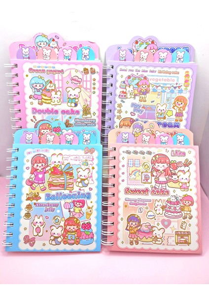 Sevimli Tavşan Ayraçlı A5 Not Defteri (14X18 Cm) - Mor fırsatları