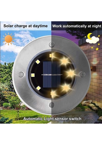 4'lü Solar Bahçe Lambası - Kazıklı Dış Mekan Bahçe Yolu Aydınlatması Seti - Kolay Kurulum Güneş Enerjili 4 indirimleri
