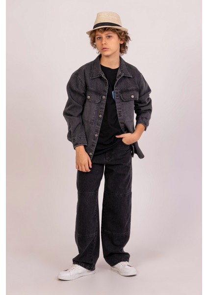 Dmb Boys & Gırls M 7670 Denim Gömlek Ceket 4-9 Yaş