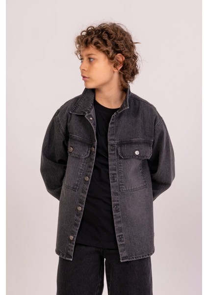 Dmb Boys & Gırls M 7670 Denim Gömlek Ceket 4-9 Yaş modelleri