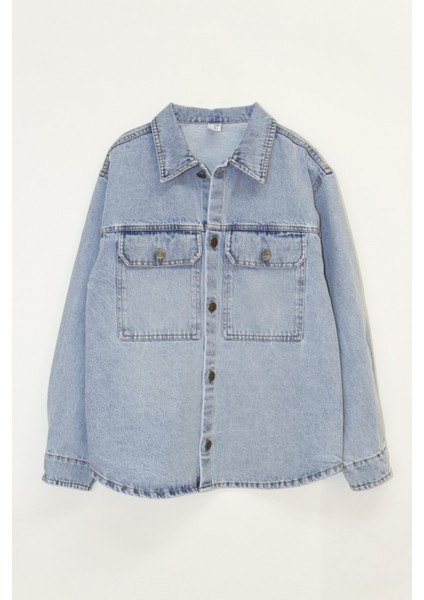 Dmb Boys & Gırls M 7670 Denim Gömlek Ceket 4-9 Yaş