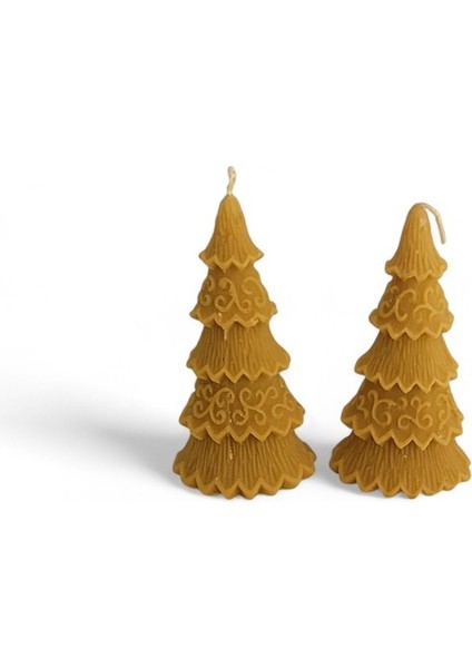 Bal Mumu Çam Ağaçlı Iki'li Mum Seti fiyatları