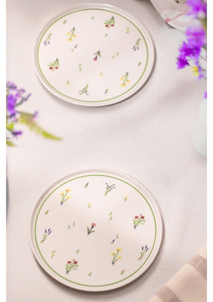 Botanical Seramik 4'lü Servis Tabağı Seti 26,5 cm