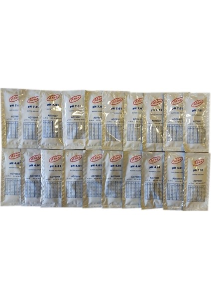 Adwa Ph Kalibrasyon Solüsyonu Seti Ph 4.01& Ph 7.01 Tampon Çözeltisi (20ML)