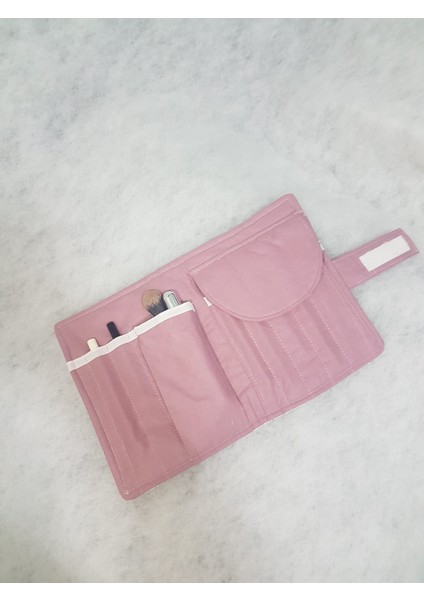 Kapitone Makyaj Çantası Fırça Düzenleyici Bordo Çiçekli fiyatları