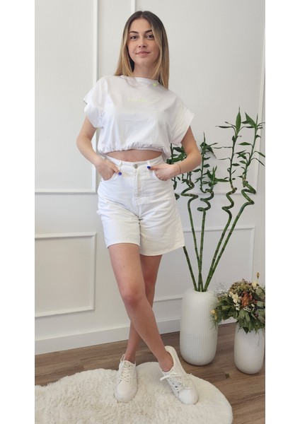 30185 Lastik Detaylı T-Shirt fırsatları