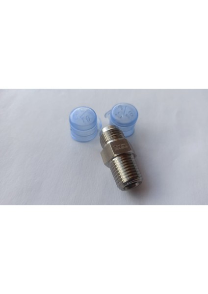 Düz Adaptör - 1/4 Inç Erkek Boru Sert Erkek Boru - Paslanmaz Çelik SS-2404-06-04 Jıc Male x 1/4 Nptf 8 Adet 2404-08-04 Discount Hydraulic Hose