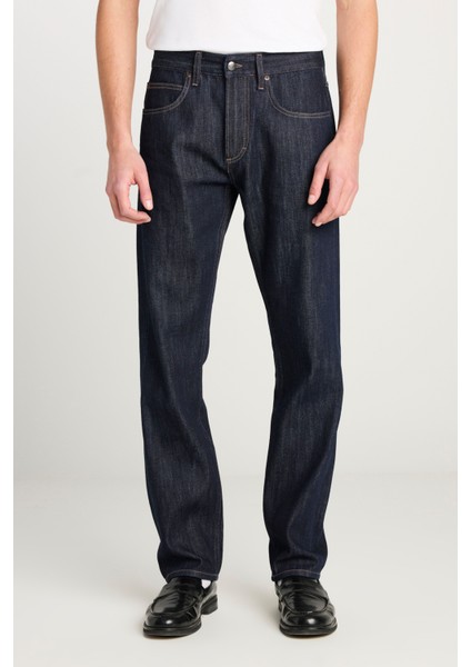 %100 Pamuk Relaxed Fit Geniş Kesim Normal Bel 101Z Lacivert Denim Jean Pantolon modelleri