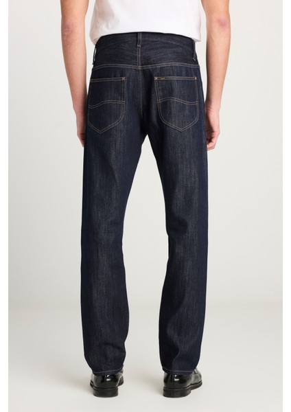 %100 Pamuk Relaxed Fit Geniş Kesim Normal Bel 101Z Lacivert Denim Jean Pantolon fırsatları