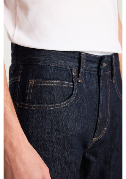 %100 Pamuk Relaxed Fit Geniş Kesim Normal Bel 101Z Lacivert Denim Jean Pantolon indirimleri