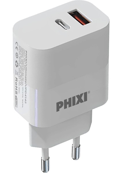 Ultimate UPD4145 45W Pd Çift Çıkışlı Hızlı Şarj Adaptör