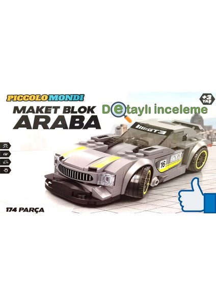 Maket Blok Araba 174 Parça modelleri