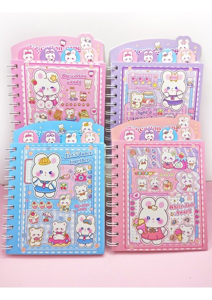 Tatlış Tavşan Ayraçlı A5 Not Defteri (14X18 Cm) - Mavi indirimleri