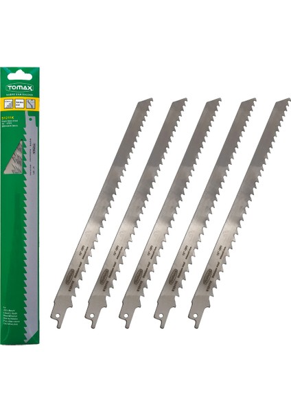 S1211K Paslanmaz Kemik Tilki Kuyruğu Testeresi 300MM - 5li Paket