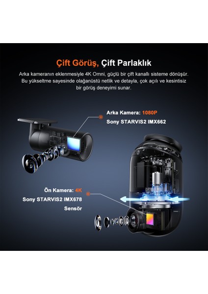 Yeni HDR Arka Kamera RC14, 1080P, Sadece X800 ile Uyumlu Geri Görüş Kamerası fırsatları
