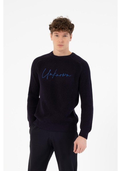 Bisiklet Yaka Örme Erkek Kazak