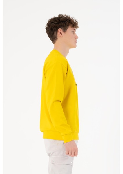 Bisiklet Yaka Zero Baskılı Erkek Sweatshirt modelleri
