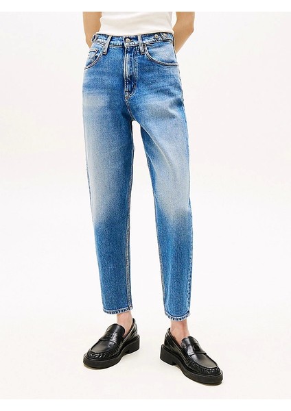 Tommy Hilfiger Kadın Ultra Yüksek Bel Mavi Pantolon fiyatları