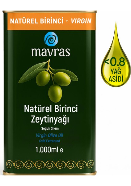 Natürel Birinci Zeytinyağı 1 Lt Soğuk Sıkım