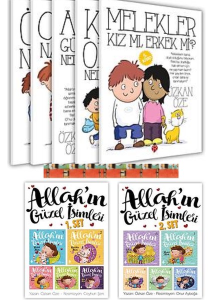 Özkan Öze- Küçüklerin Büyük Soruları Seti (5 Kitap),allah'ın Güzel Isimleri 1. ve 2. Set (10 Kitap)