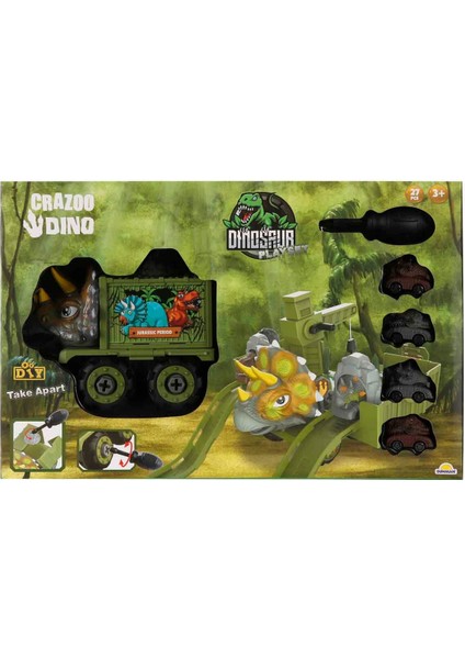Dino Sök Tak Dinozor Oyun Seti 27 Parça - Triceratops