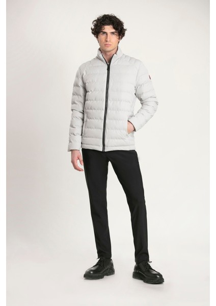 Fermuarlı Slim Fit Şişme Erkek Mont fiyatları