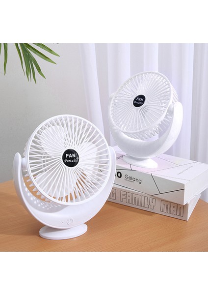 USB Mini Masaüstü Fanı 360° Dönen 3 Hız Seviyesi (Yurt Dışından)