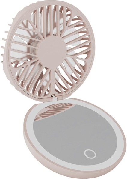 LED Makyaj Aynası Taşınabilir Katlanabilir Şarj Edilebilir Üç Hızı (Yurt Dışından)