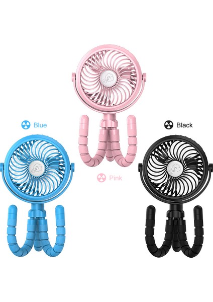 USB Şarj Edilebilir Mini Fan 3 Hız 360 Derece Dönüşlü (Yurt Dışından)