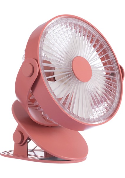 360° Ayarlanabilir 5 Hızlı LED Gece Işığı ile USB Kişisel Masa Fanı (Yurt Dışından)
