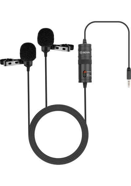 Boya By - M1DM Çift Yönlü Lavelyer Mikrofon 3.5mm Pluğu Çoklu Cihazlar Için (Yurt Dışından)