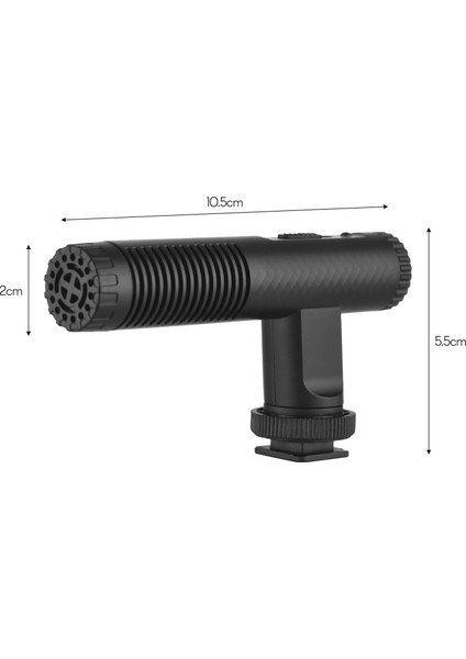 Taşınabilir Stereo Mikrofon Kameralar Için 3.5mm Şarj Edilebilir Takılı Tip (Yurt Dışından)