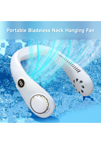 Taşınabilir Kılıfsız Boyun Asılı Vantilatör 3 Dişli Ayarlı 360° Çıkışı Açık Yeşil (Yurt Dışından) fiyatları