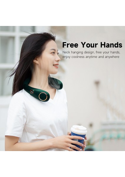 Taşınabilir Kılıfsız Boyun Asılı Vantilatör 3 Dişli Ayarlı 360° Çıkışı Açık Yeşil (Yurt Dışından) fırsatları