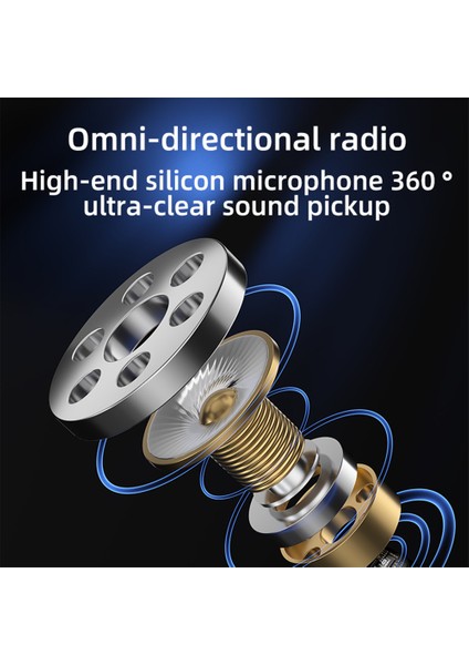 Cep Telefonu Için Mini Kablosuz Lavalier Mikrofonu 360° Şeffaf Gürültü Azaltma (Yurt Dışından)