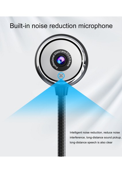 Sada A09 USB Masaüstü Kamerası El ile Odaklanabilir 360° Dönüşlü (Yurt Dışından)
