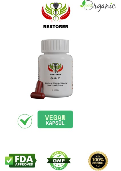 Çakı-03 Üzerlik Tohumu Içeren Takviye Edici Gıda