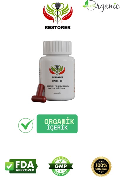 Çakı-03 Üzerlik Tohumu Içeren Takviye Edici Gıda modelleri