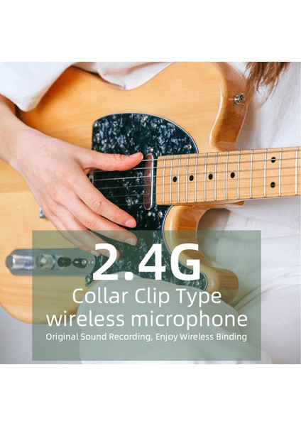 M10 Kablosuz Lavalier Mikrofon 2.4g Tak ve Çalıştır Gürültü Azaltma (Yurt Dışından)