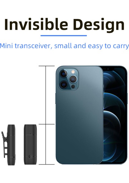 M10 Kablosuz Lavalier Mikrofon 2.4g Tak ve Çalıştır Gürültü Azaltma (Yurt Dışından)