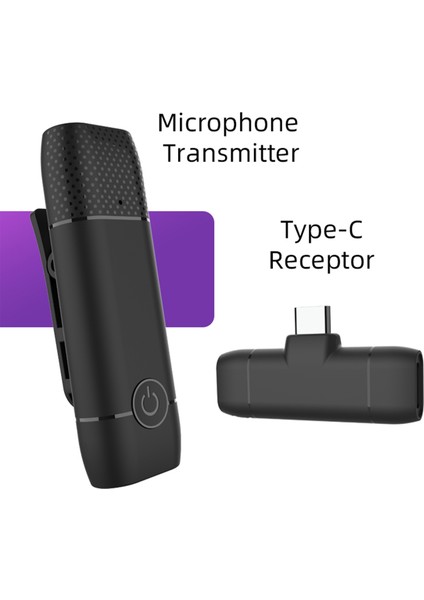 Mini Kablosuz 2.4g Gövde Mikrofonu 360° Her Yönlü Gürültü Azaltma (Yurt Dışından) modelleri