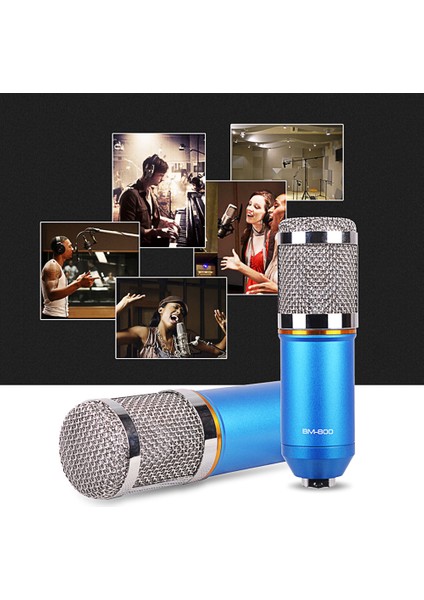 BM-800 Sıkıştırmalı Mikrofon Kayıt Için USB Montaj Stand Seti Siyah Altın (Yurt Dışından) indirimleri