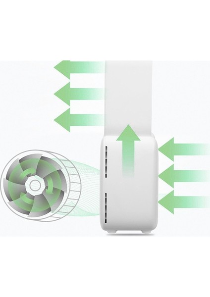 Taşınabilir Mini Bıçaksız Pembe USB Şarj Edilebilir Fan (Yurt Dışından)