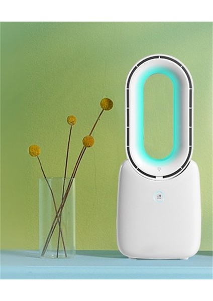 Taşınabilir Mini Bıçaksız Pembe USB Şarj Edilebilir Fan (Yurt Dışından)