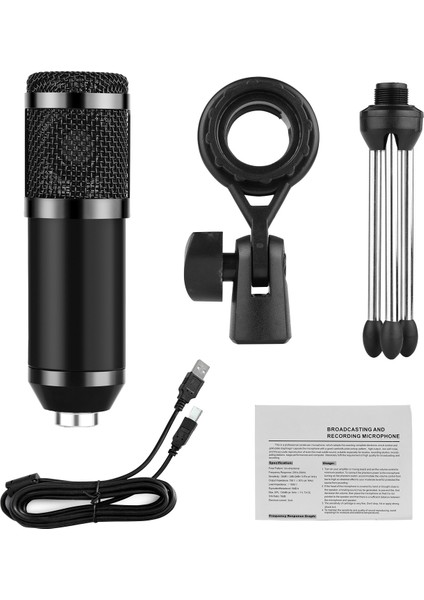 USB Kondansatör Mikrofon Kardiyak Alım Canlı Yayınlama (Yurt Dışından)