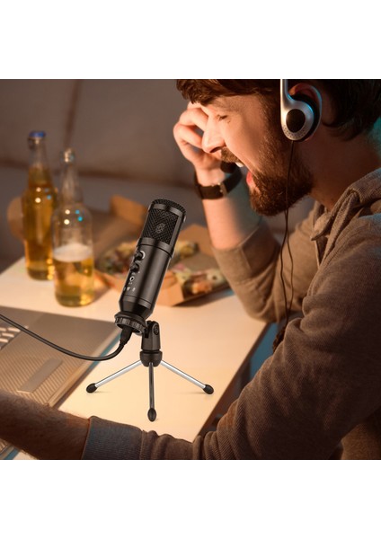 USB Kondansatör Mikrofon Kardiyak Alım Canlı Yayınlama (Yurt Dışından)