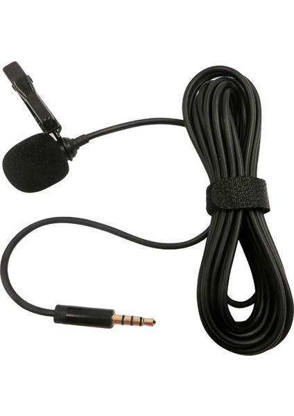 Cep Telefonu Kaydı Için 3.5mm Plug Mini Yüzük Mikrofonu Tam Yönlü Kondansatör (Yurt Dışından)