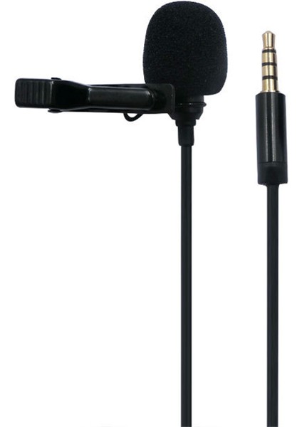 Cep Telefonu Kaydı Için 3.5mm Plug Mini Yüzük Mikrofonu Tam Yönlü Kondansatör (Yurt Dışından)