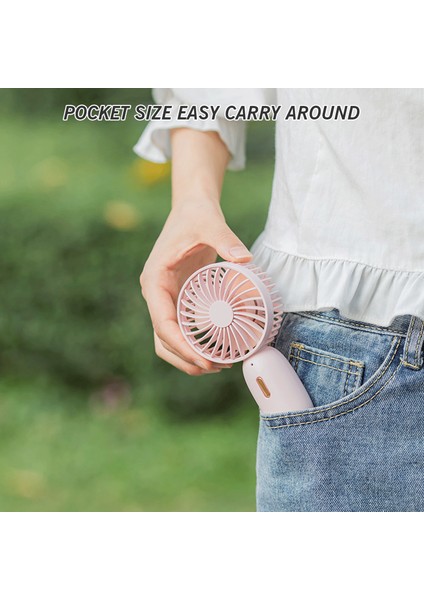 Mini El Fanı Şarj Edilebilir 3 Hızlı (Yurt Dışından)